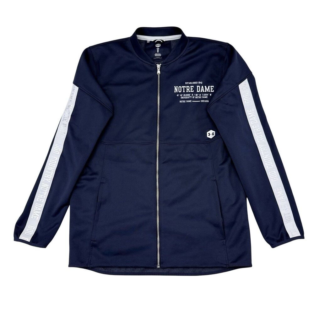Notre Dame Fighting Irish Jacket Mens Size Medium Under Armour Celliant NCAA